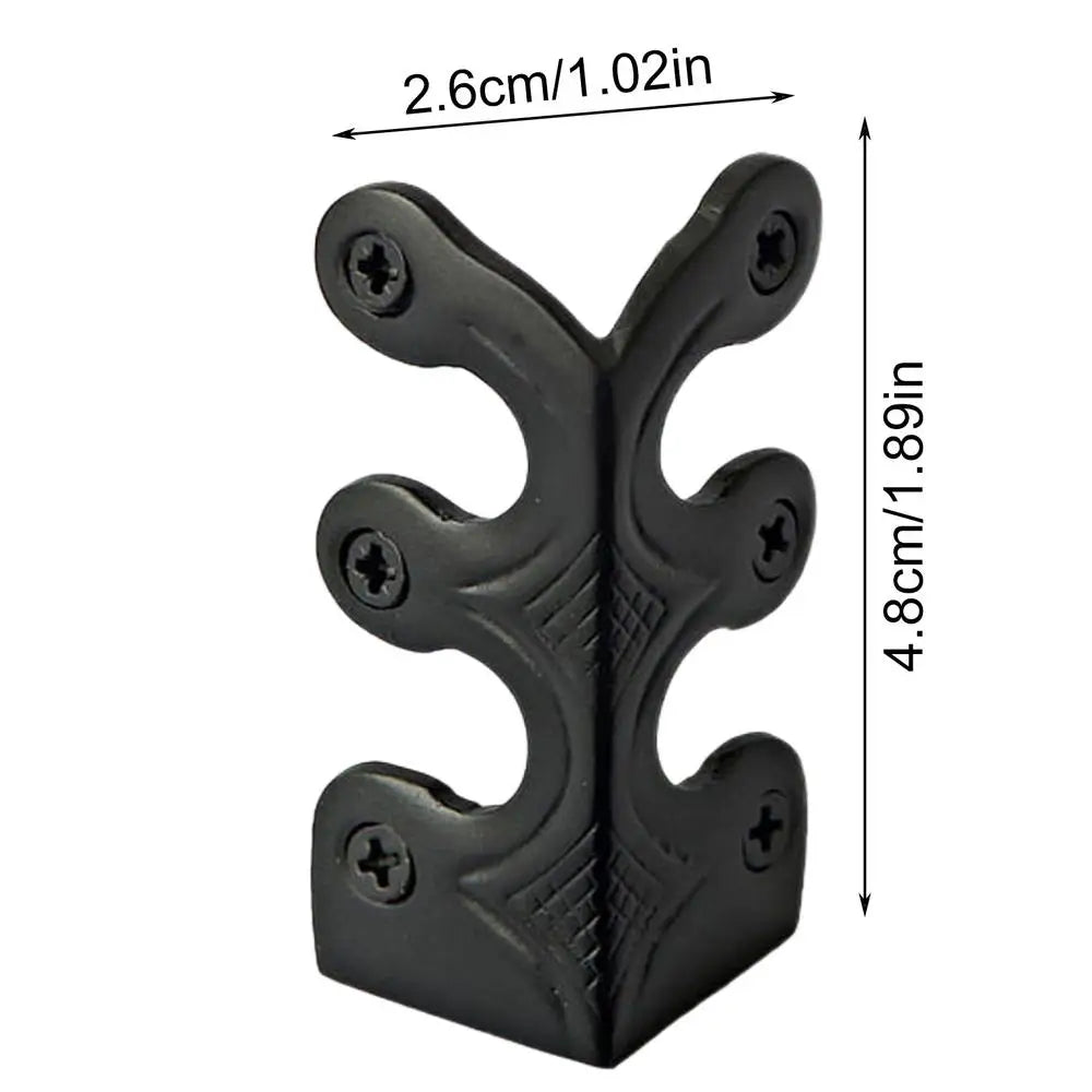 Baseboard Protector Edge Corner Protectors Metal Skiffers Solid Brass Home Corner Guard Decorative Protector Cover Qme Black