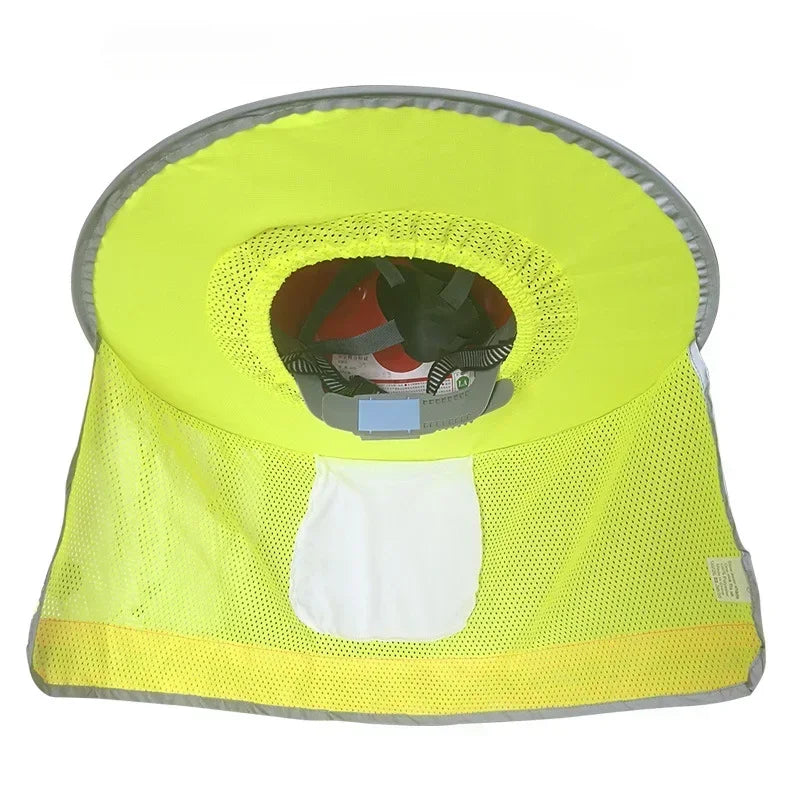 Reflective Stripe, Summer Sun Shade, Safety Hard Hat Neck Shield, Reflective Cap Cover for Construction Workers Qme
