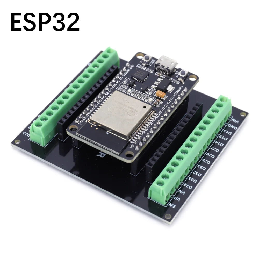 ESP32 Breakout Board GPIO 1 into 2 + ESP32 CP2102 NodeMCU-32S Lua 30Pin GPIO WiFi+Bluetooth-compatible Development Board Qme
