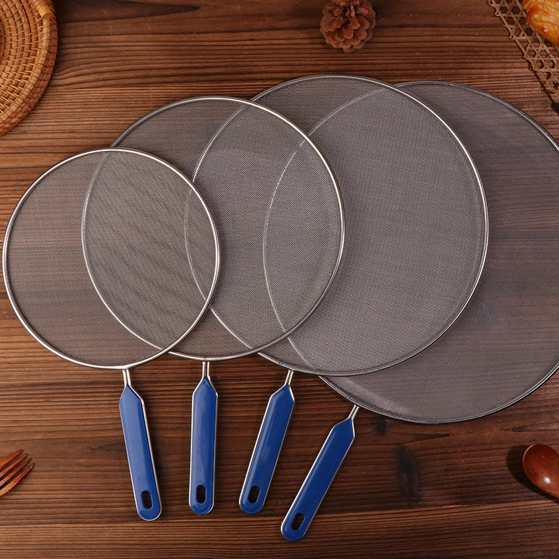 Grease Splatter Screen Guards Mesh Stainless Steel Anti Guard Oil Net Qme