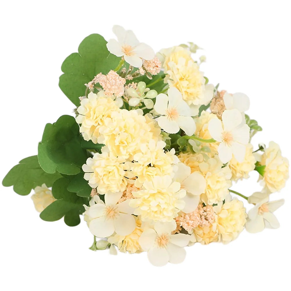 1 Pc Realistic Silk Flower Bouquet Ball Chrysanthemum Artificial Flowers For Wedding Home Decoration Qme Sparkling Wine Color