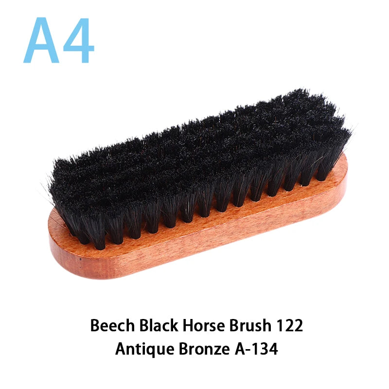 Polishing And Cleaning Brush Horse Hair Wood Brush Leather Shoe Care And Cleaning Shoe Brush Qme style 4