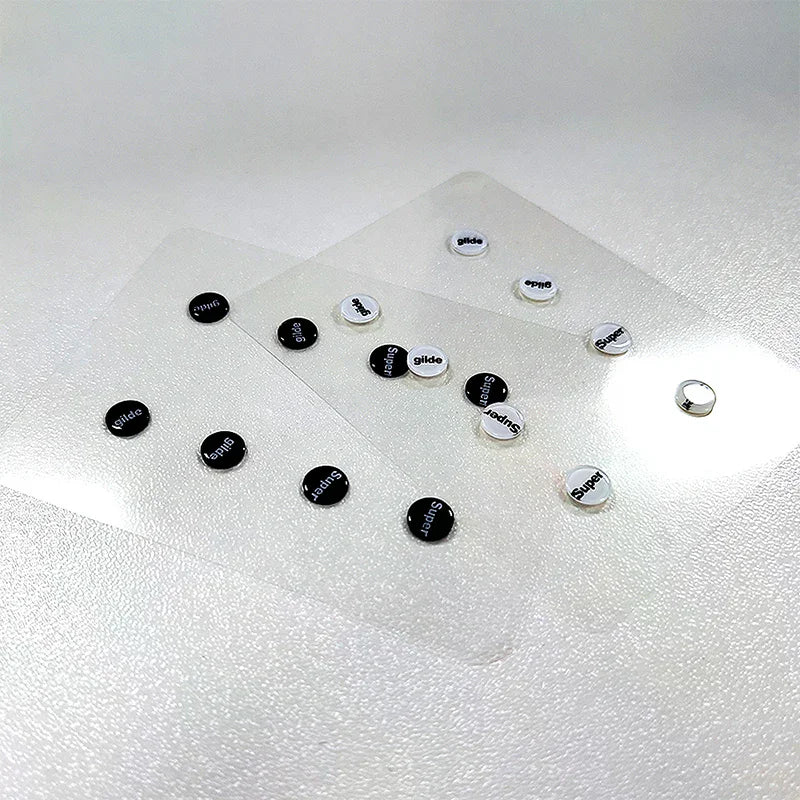 Glass Mouse Skates DIY Universal Dots Feet Pads Sticker Gaming Qme