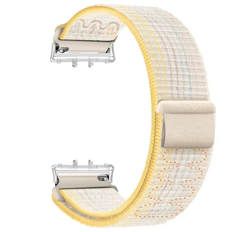 Nylon Loop Strap for Samsung Galaxy Fit 3 Adjustable Elastic Bracelet Watchband for iWatch Samsung Galaxy Fit3 Band Accessories Qme SMStar Galaxy Watch Fit 3