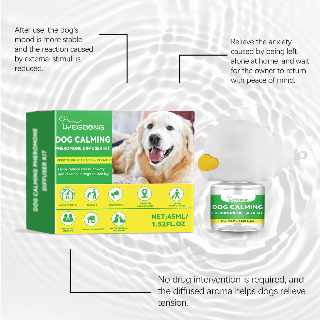 Dog Emotion Diffuser Set for Anxiety Relief Home Environment Stress Care Kit to Effectively Reduce Dogs' Pressure Qme