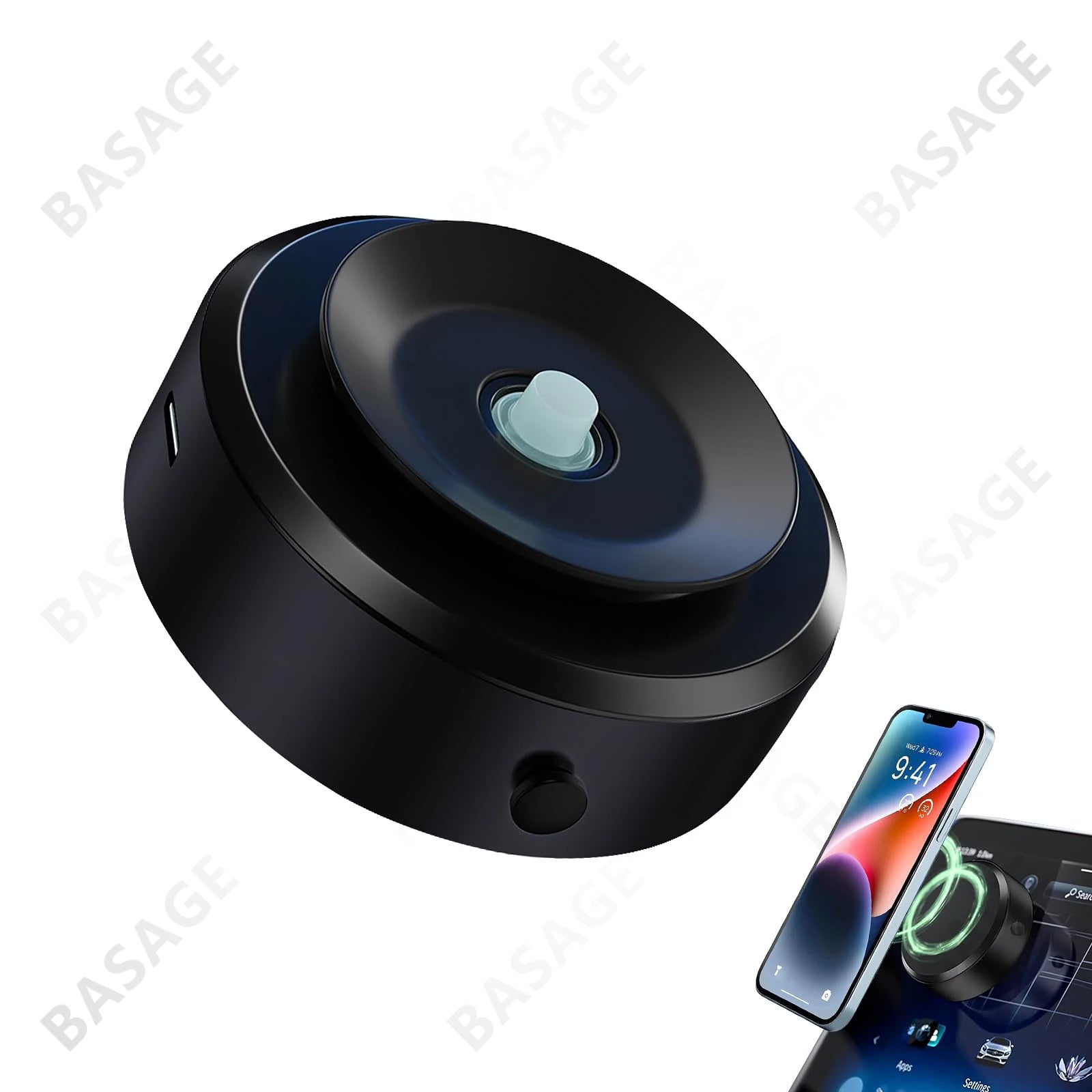 Magnetic Mobile Phone Holder, 360°Rotation Magnetic Car Cell Phone Holder, Air Suction Magnetic Car Phone Holder Qme