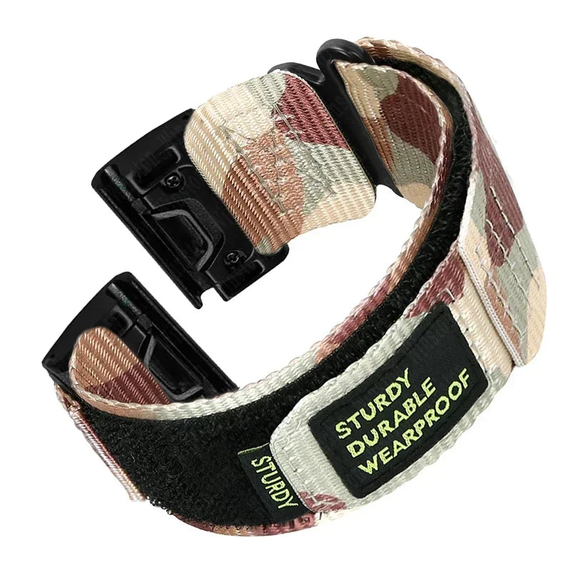 Quick Nylon Band for Garmin Watch Instinct 2X Tactics Strap Fenix 6X Pro 5Plus 7X 8 26mm 22mm Replacement Sport Release Bracelet Qme