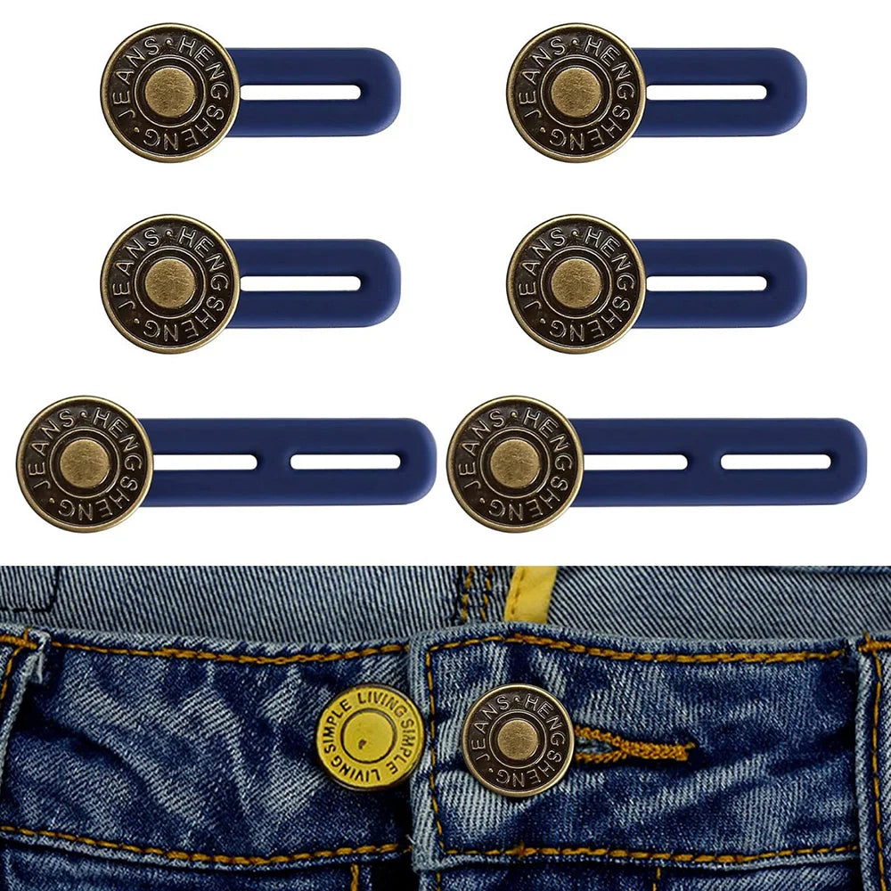 Universal Button Collars Extender Women Jeans and Pants Button Extenders Instant Belt Extension Solution Waist Expansion Button Qme