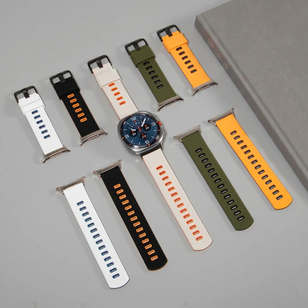 Silicone Straps for Samsung Galaxy Watch 9 Ultra2 47mm Sport Bracelet Correa for Galaxy Watch Ultra 47mm Wristband Accessories Qme