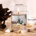 Handmade Ocean Jelly Wax Scented Candle Smokeless Clear Shaped Aroma Qme blue