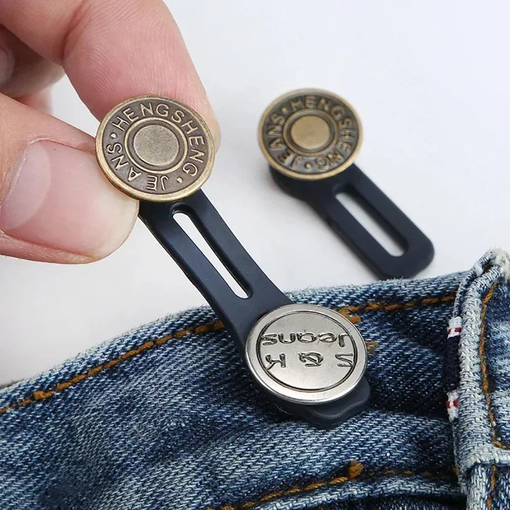 Universal Button Collars Extender Women Jeans and Pants Button Extenders Instant Belt Extension Solution Waist Expansion Button Qme