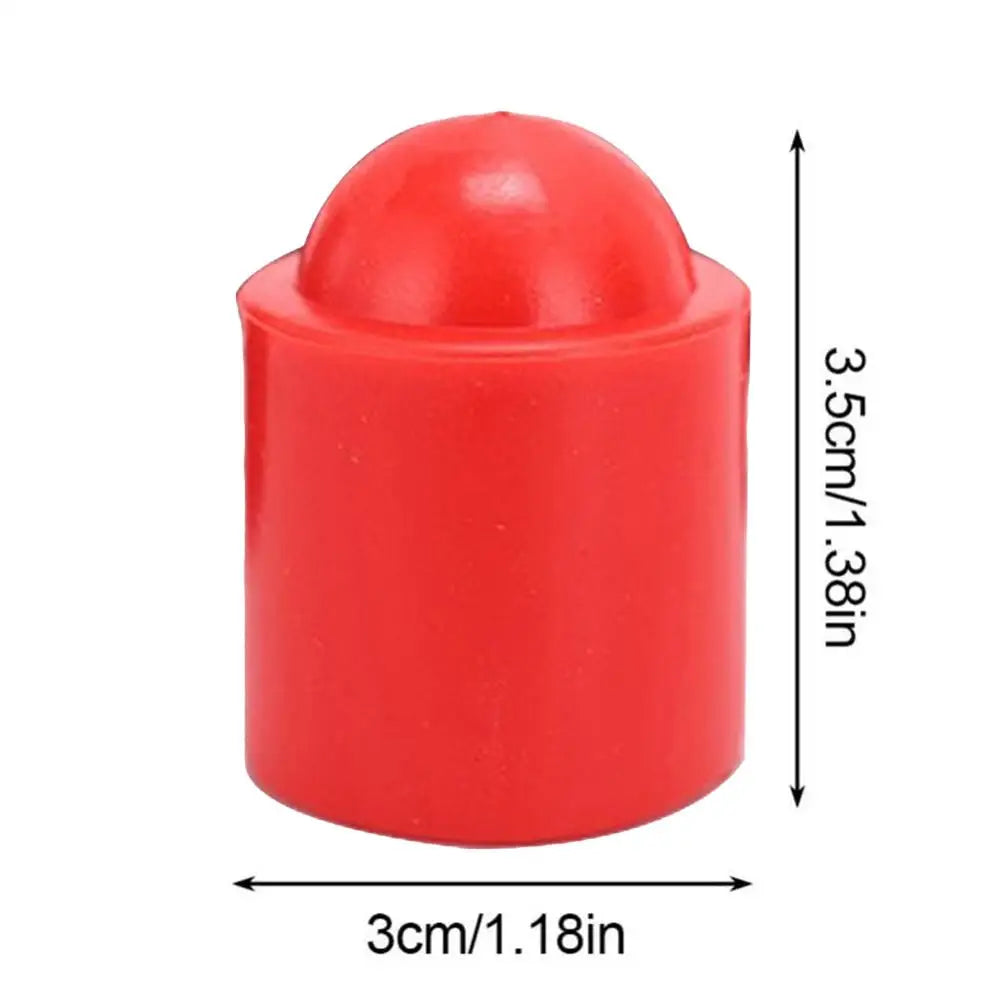 Pool Cue Bottom Cover Billiard Stick Tail Rubber Sleeve Great Fit Absorber Tool for Billiard Novice Professions Enthusiasts Qme Red