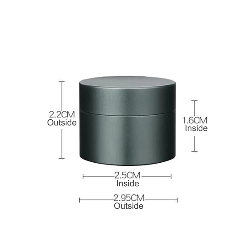 Mini Waterproof Stainless Steel Sealing Pill Box Outdoor EDC Survival Qme Dark green