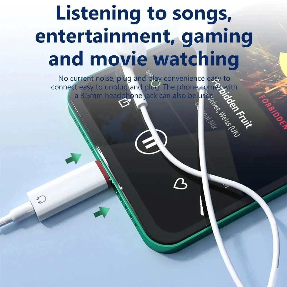 Type-C Male to 3.5mm Female Aux Audio Adapter USB C to 3.5mm Jack Wired Headphones Converter For iPhone15 Samsung Galaxy S23 S22 Qme