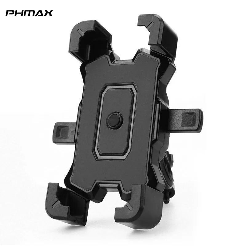 Bike Phone Mount Universal Bicycle Motorcycle Handlebar Phone Mount Holder For 4.8-6.8 Inch Cell Phone Qme Black