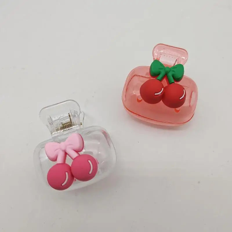 Cute Cherry Design Toothbrush Holder Pattern Head Features Dual Holes Qme