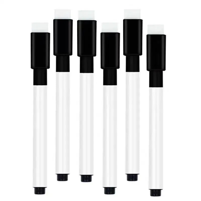 Magnetic Whiteboard Markers 20/100 Pack - Fine Tip Dry Erase Markers With Eraser Cap, Low-Odor Black Markers for Office/Home Qme