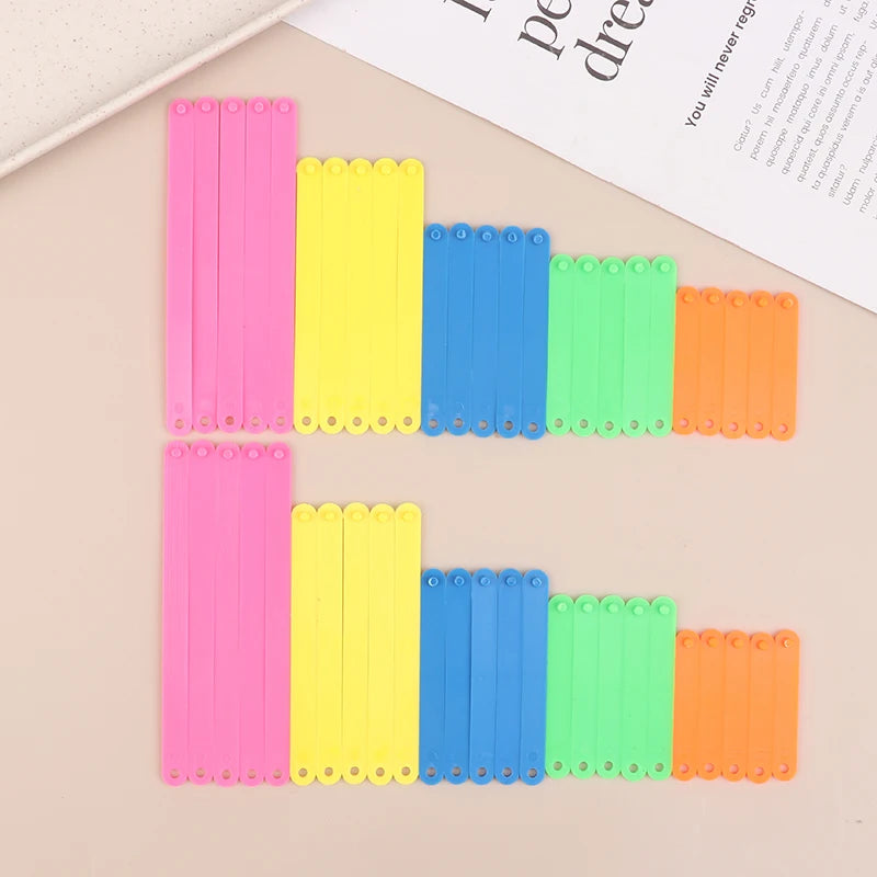 10 20 Montessori Math Learning Toy Colorful Interlocking Polygon Bars Qme 50pcs