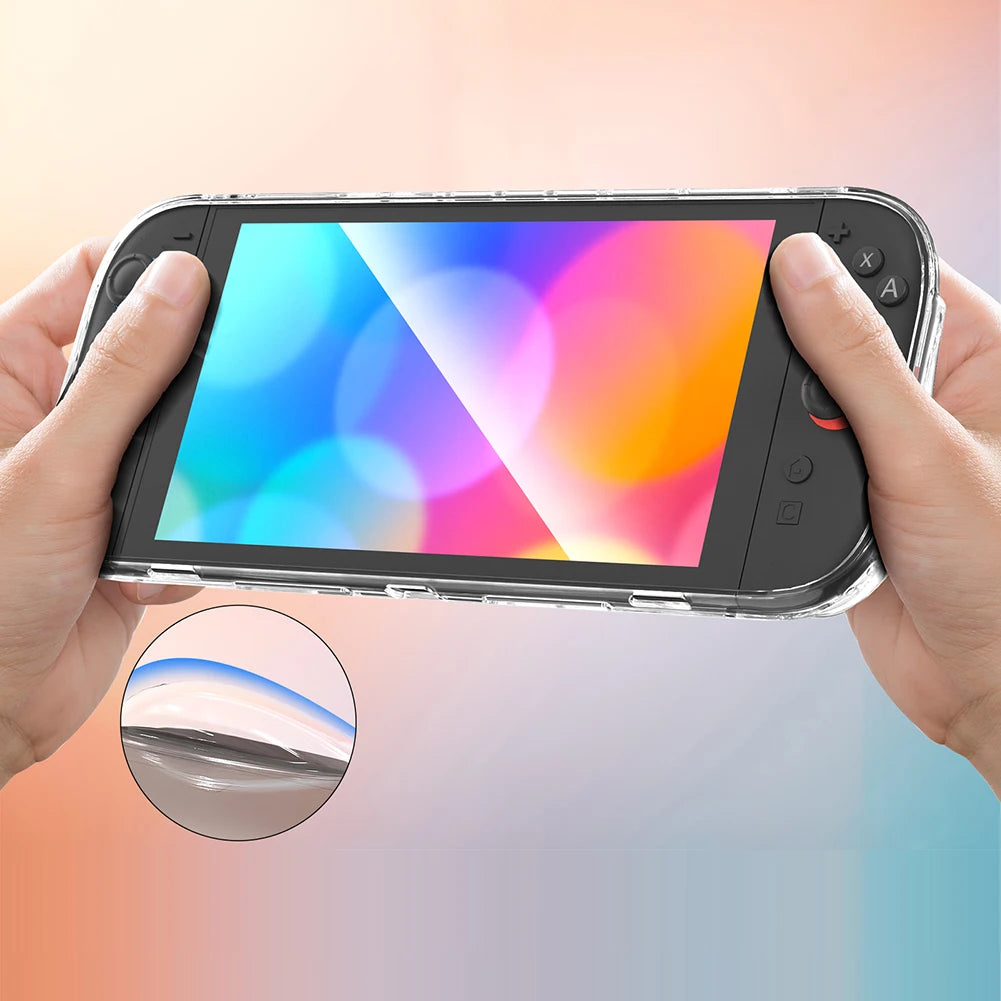Clear TPU Case For Switch 2 2025 Protective Case Anti-fall Protective Shell Cover Shockproof Protector Cover Accessories Qme