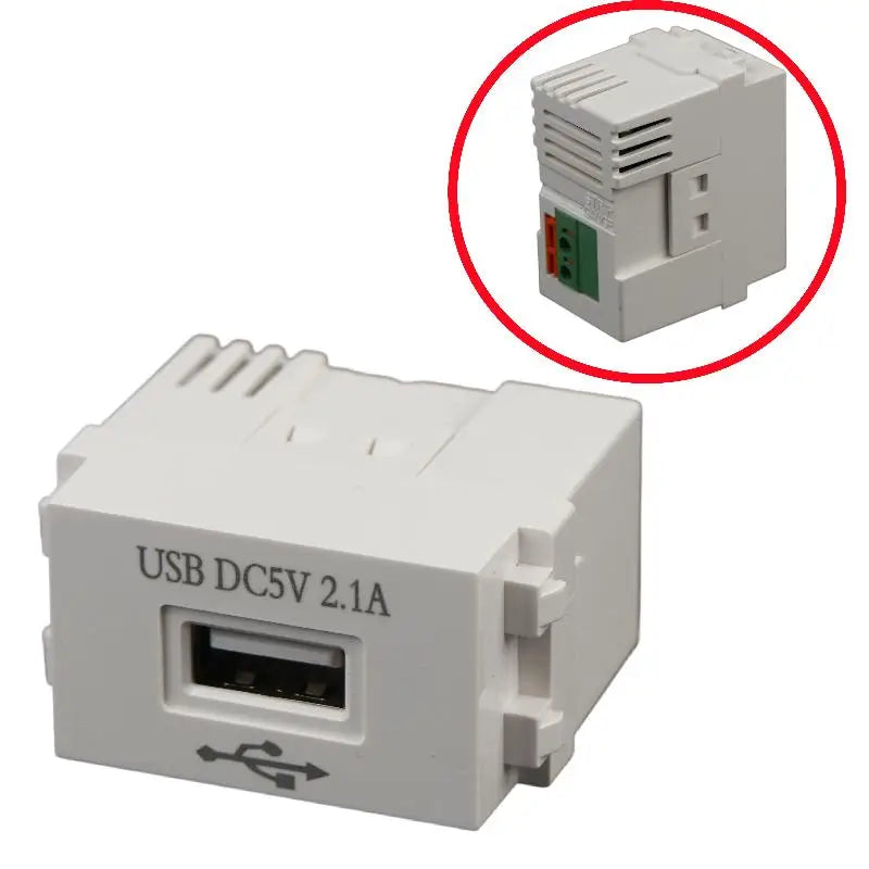 220V Socket 5V2 1A Phone Charging Panel USB Power Module 5V Qme