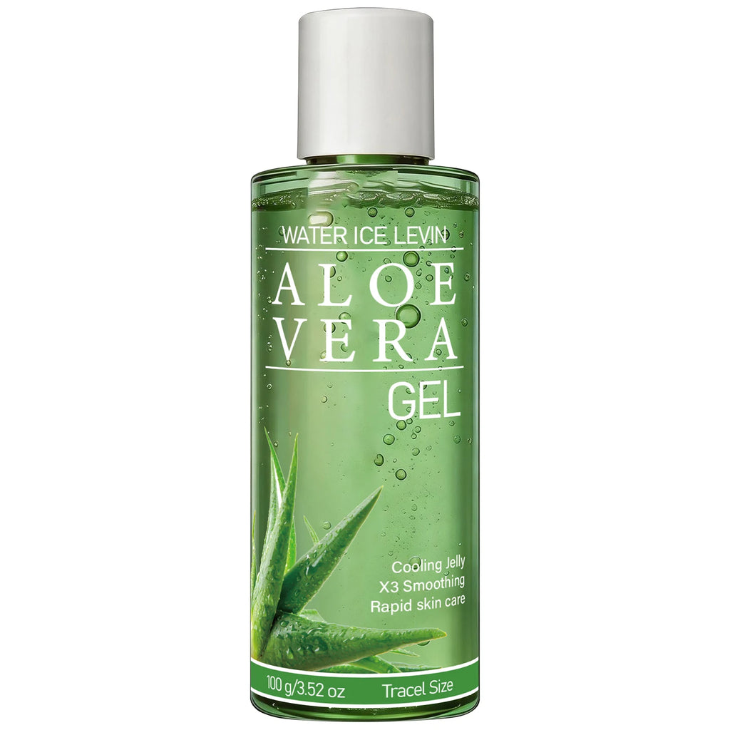 Pure Aloe Vera Gel with Hyaluronic Acid, Cooling & Moisturizing for All Skin Types Qme green 100g