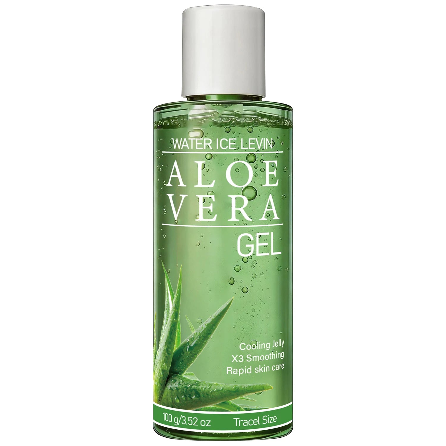 Pure Aloe Vera Gel with Hyaluronic Acid, Cooling & Moisturizing for All Skin Types Qme green 100g