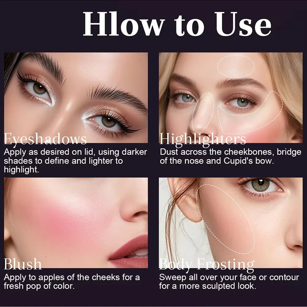 All-in-one Makeup Palette Eye Shadow Contouring Blush Highlighter Qme