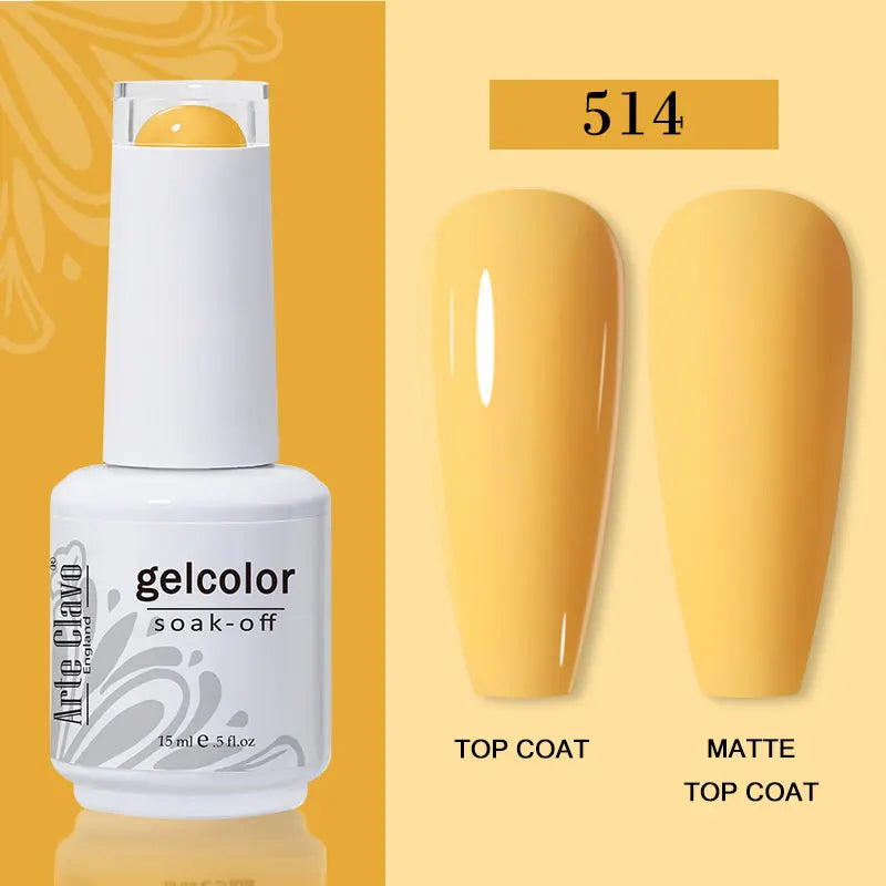Arte Clavo15ml Gel Nail Polish Burgundy Red Brown Chocolate Art Soak