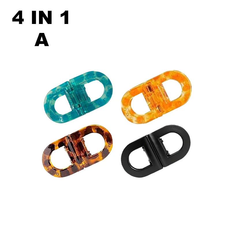 Magnetic Hair Clips Strong Hold Professional Salon Sectioning Clips Non-Slip Styling Clips for Women Girls Hairstyling Tools Set Qme 4 IN 1-A