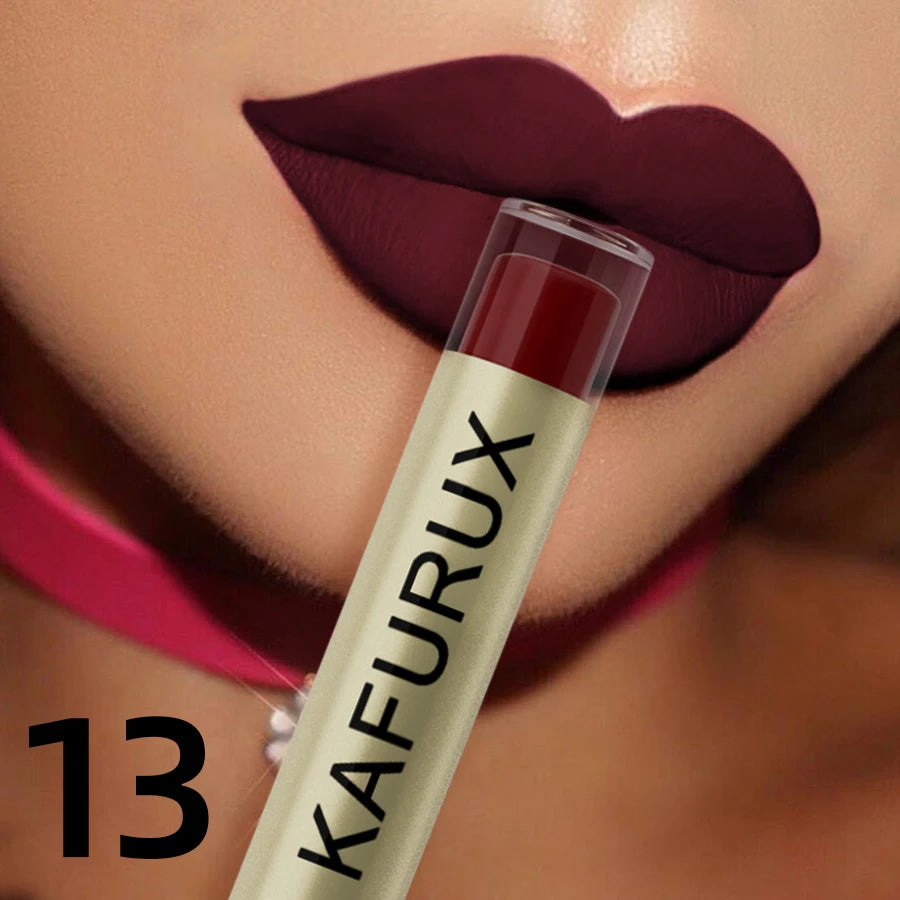 20 Colors Dark Brown Nude Liquid Lipsticks Waterproof Velvet Matte Qme 13