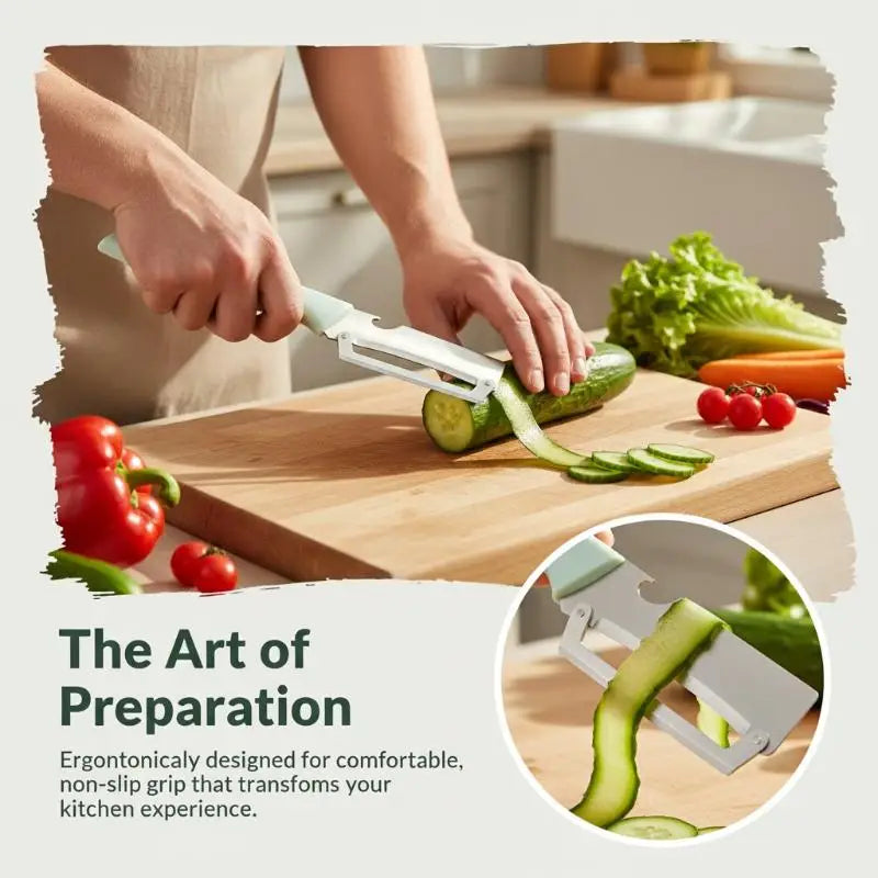 Kitchen Vegetable Peeler Multi-function 2-in-1 Fruit Potato Stuff Tool Qme