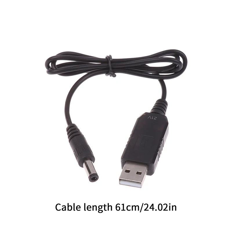 USB 5V 21V Boost Charging Cable Power Line DC Interface Lithium Qme