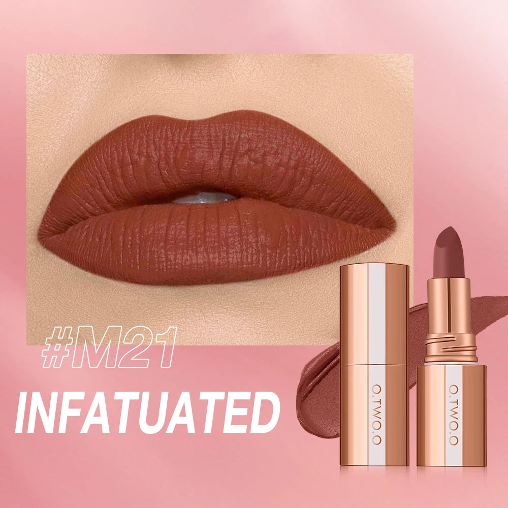 O TWO Matte Lipstick Lip Tint 8 Colors Waterproof Long Lasting Qme M21 China Mainland Full Size