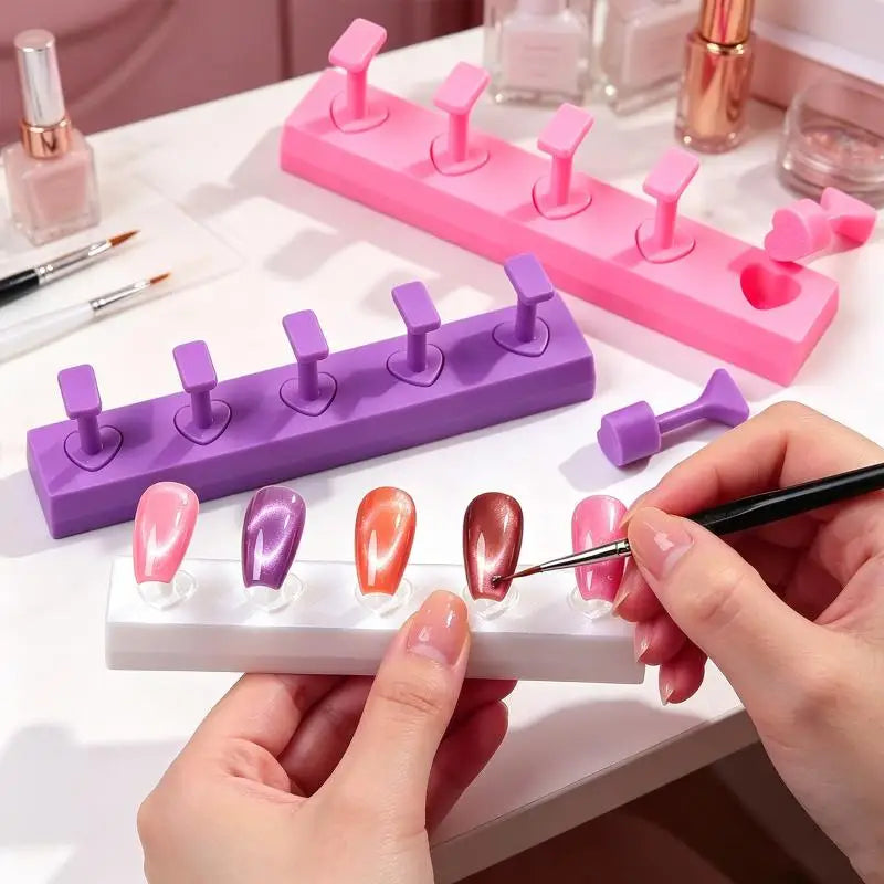 Nail Stand Holder Display Rack False Nails Non Magnetic Art Tip Qme