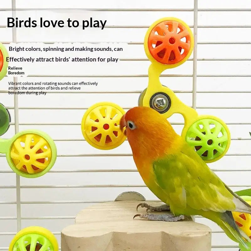 Parrots Rotating Stimulation Entertainment Play Chewing Parrot Toys Qme