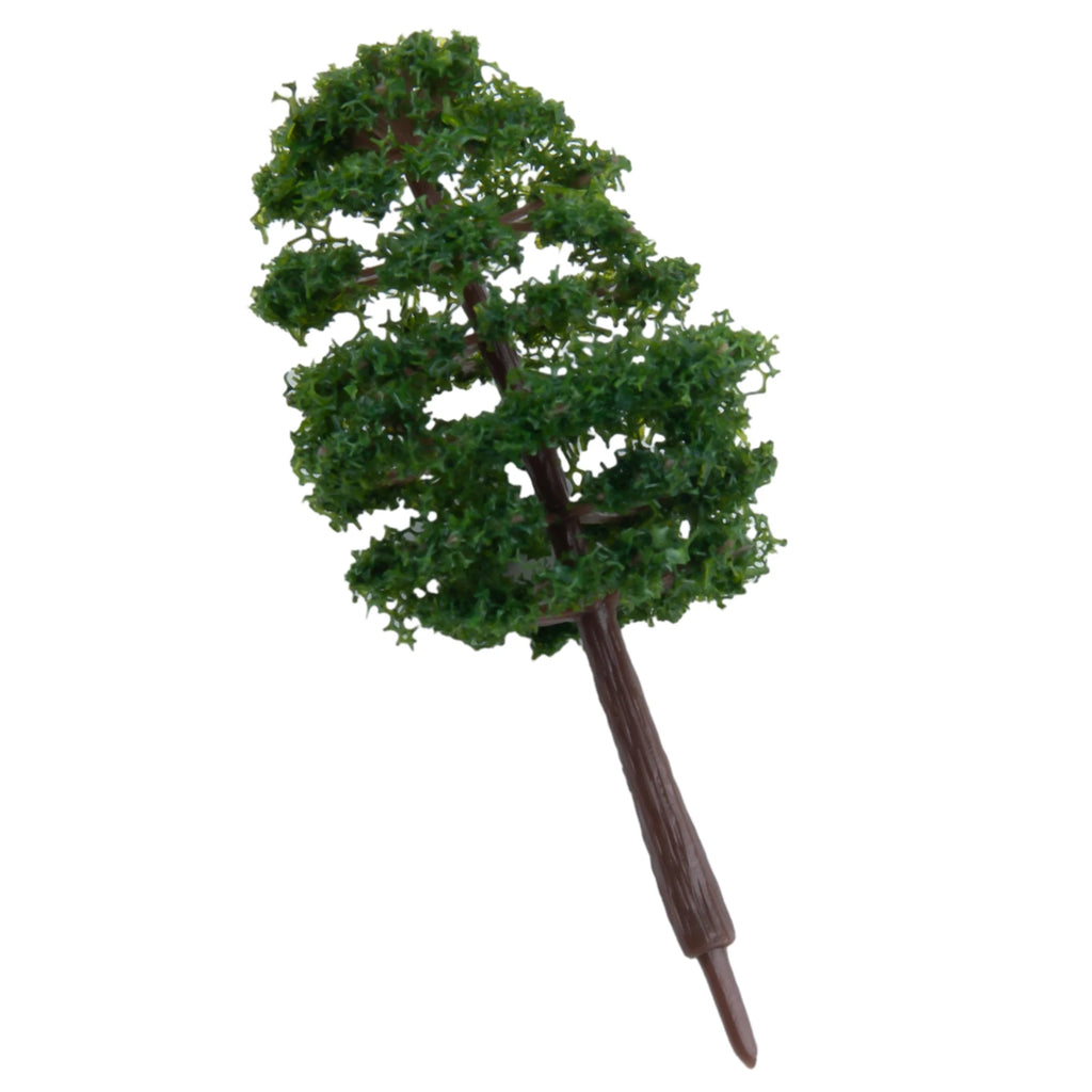 20x 8cm Plastic Models Train Artificial Miniature Tree Scenery Railroad Decoration Building Landscape Accessories Toys For Kids Qme