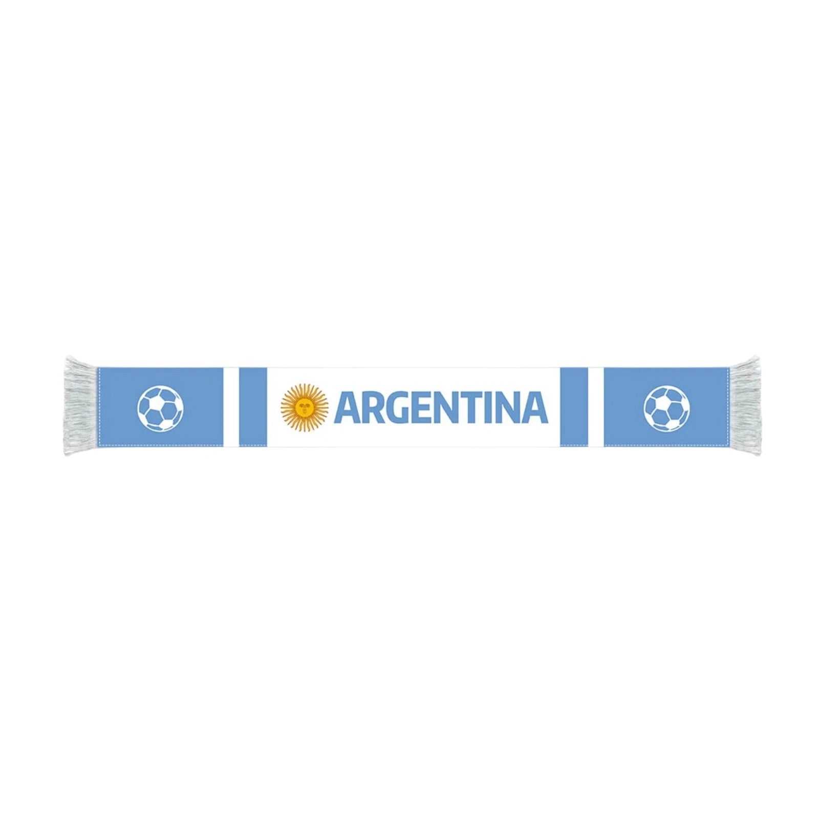 Soccer Match Fan Scarf with National Flag Design and Football Printed Long Style Cheering Props Party Supplies Qme G One Size