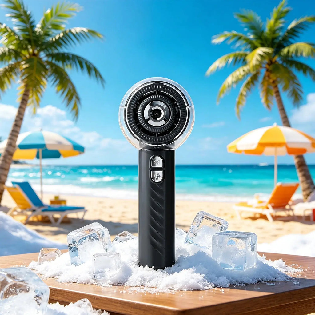 Misting Fan Rechargeable Handheld Personal Powerful Battery Operated Mini Portable Fan For Sports Travel Camping Hiking Fishing Qme