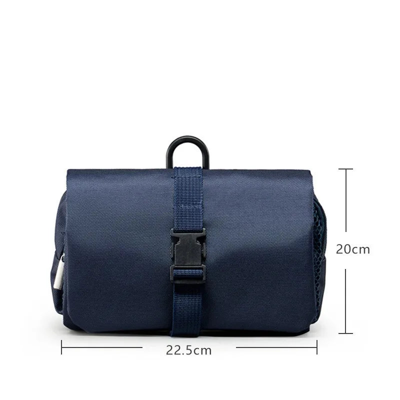 Large Capacity Japanese Folding Toiletry Bag Hook Travel Toiletries Qme