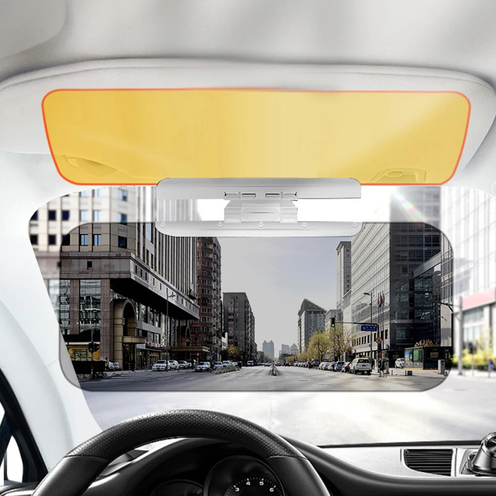 Adjustable Sun Blocker Anti-UV Polarized Sunshade Plate Fold Flip Down Clear View Visor Polarized Clear Vision Sun Visor Blocker Qme Default Title