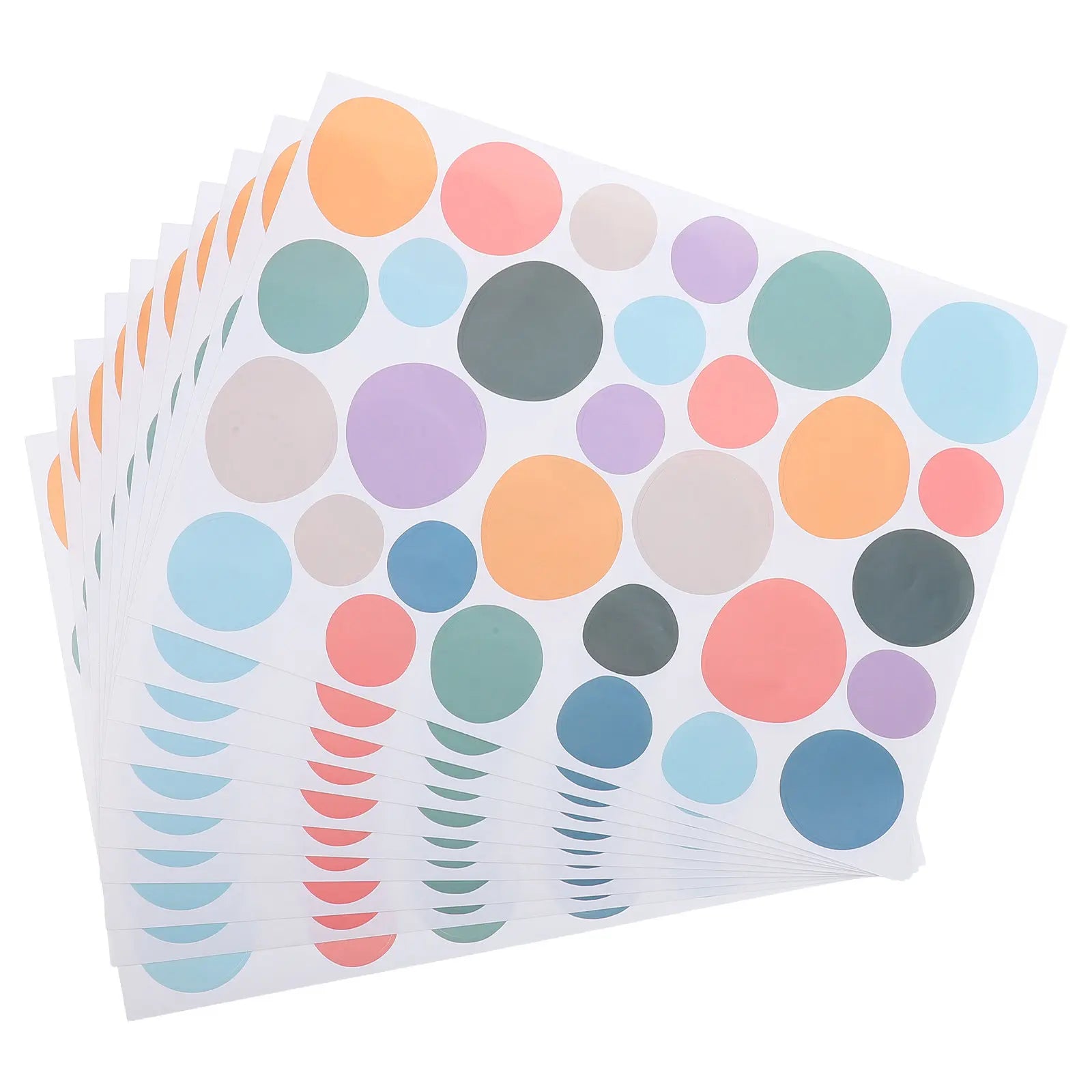 10Pcs Boho Colorful Irregular Dot Wall Decals Nursery Self Adhesive Removable Circle Stickers Playroom Bedroom Kids Room Decor Qme
