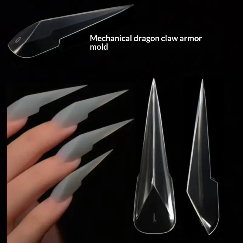 Box Mechanical Dragon Claw Nail Forms Poly Extension Gel Molds Qme