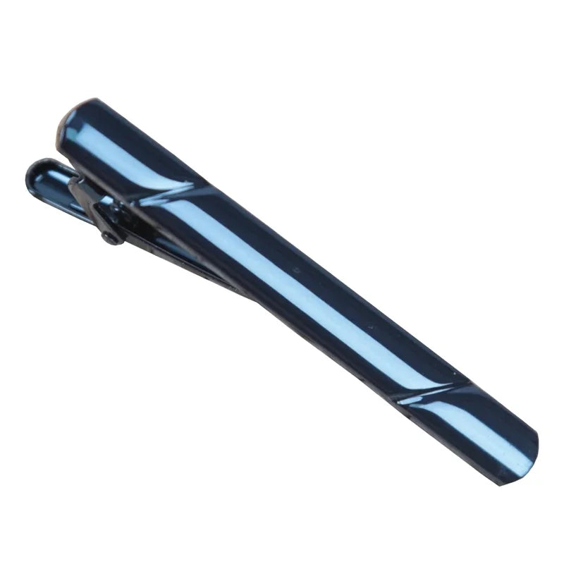 Men Luxury Design Tie Clip Wedding Necktie Metal Copper Clasp Qme Blue China Mainland