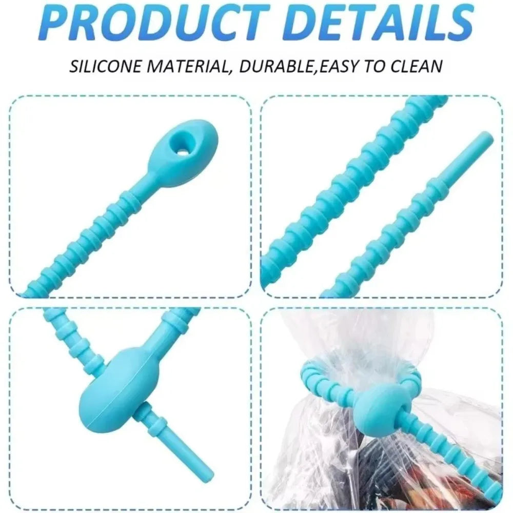 50/10pcs Reusable Cable Wire Organizer Storage Bag Tie Silicone for Winder Storage Holder Bag Ties Cord Clip Earphone Line Clips Qme