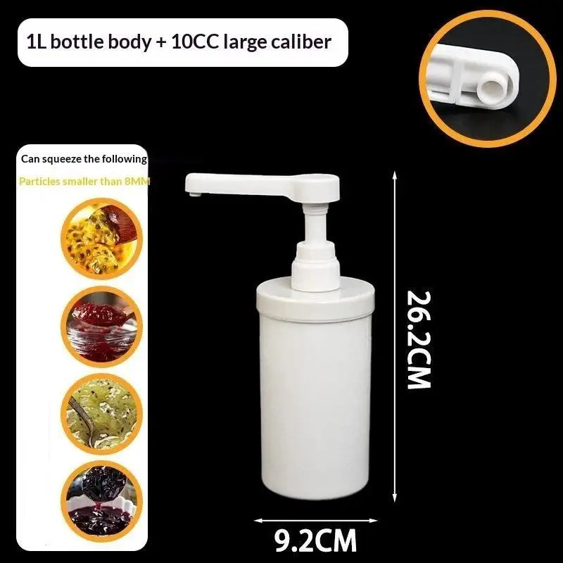 Food Grade Plastic Multipurpose Syrup Dispenser Detachable Design Accurate Pump For Cafe Milk Tea Shop Home Bar Qme A2