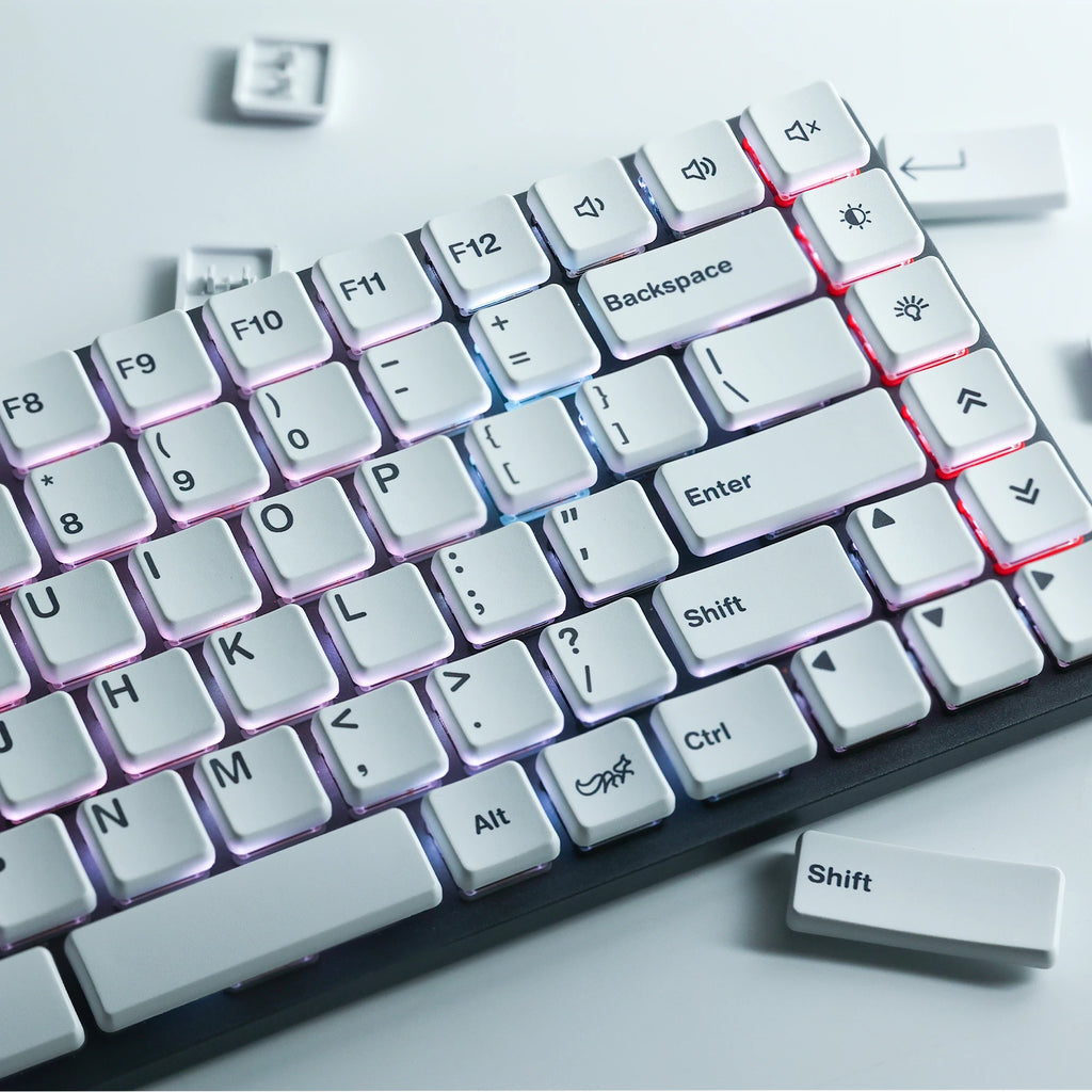 CFX Choc Low Profile PBT Keycaps for Kailh Chocolate switch mechanical keyboard Ultra thin CFX BoW Keycap Set Qme
