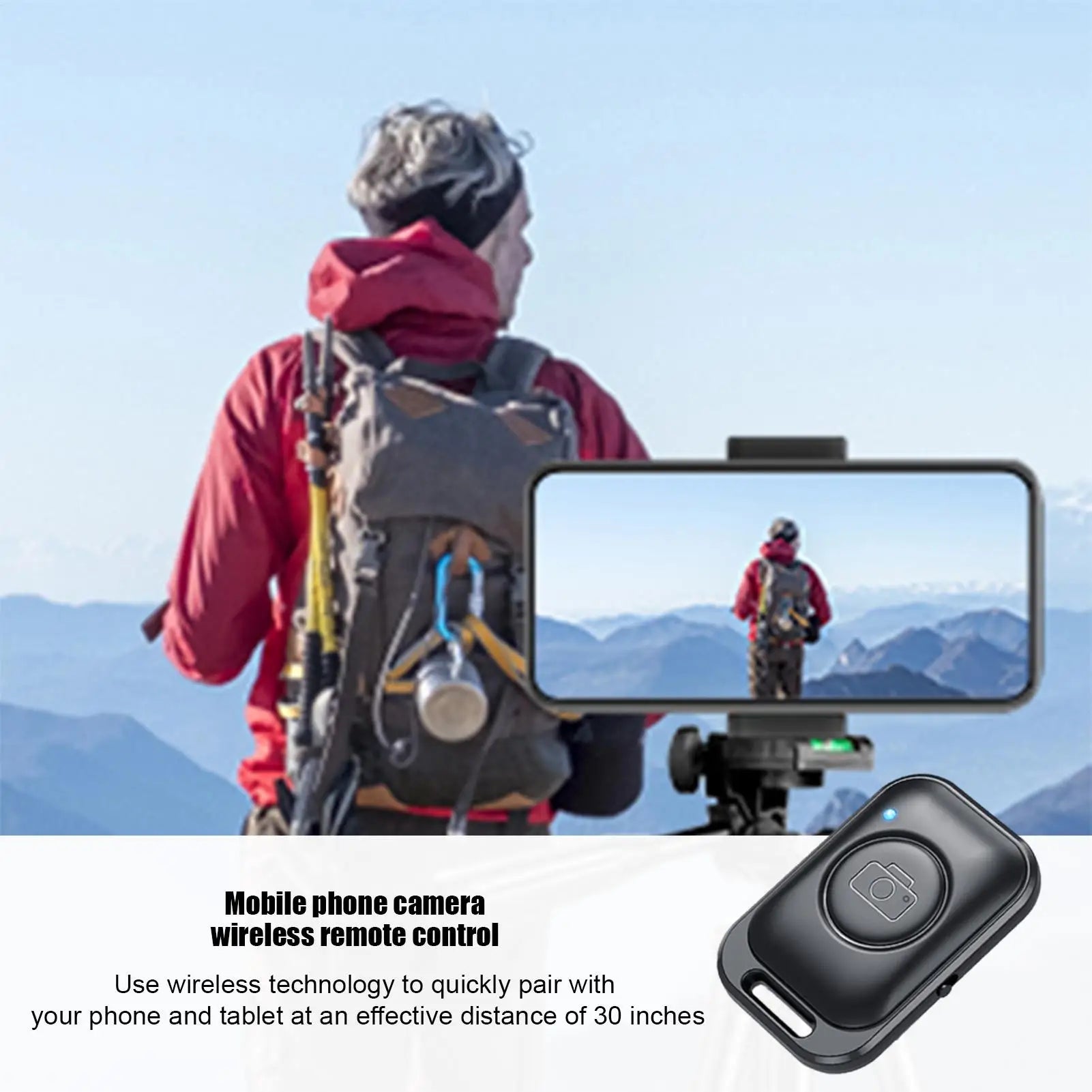 Remote Phone Camera Selfie Button Clicker Wireless Shutter Smartphones Qme