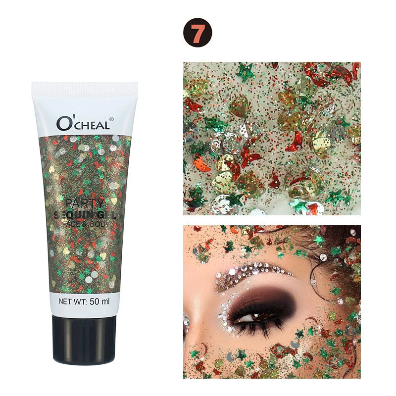 Party Sequin Gel Waterproof Sweat Proof Durable Shiny Creates Amazing Qme 7