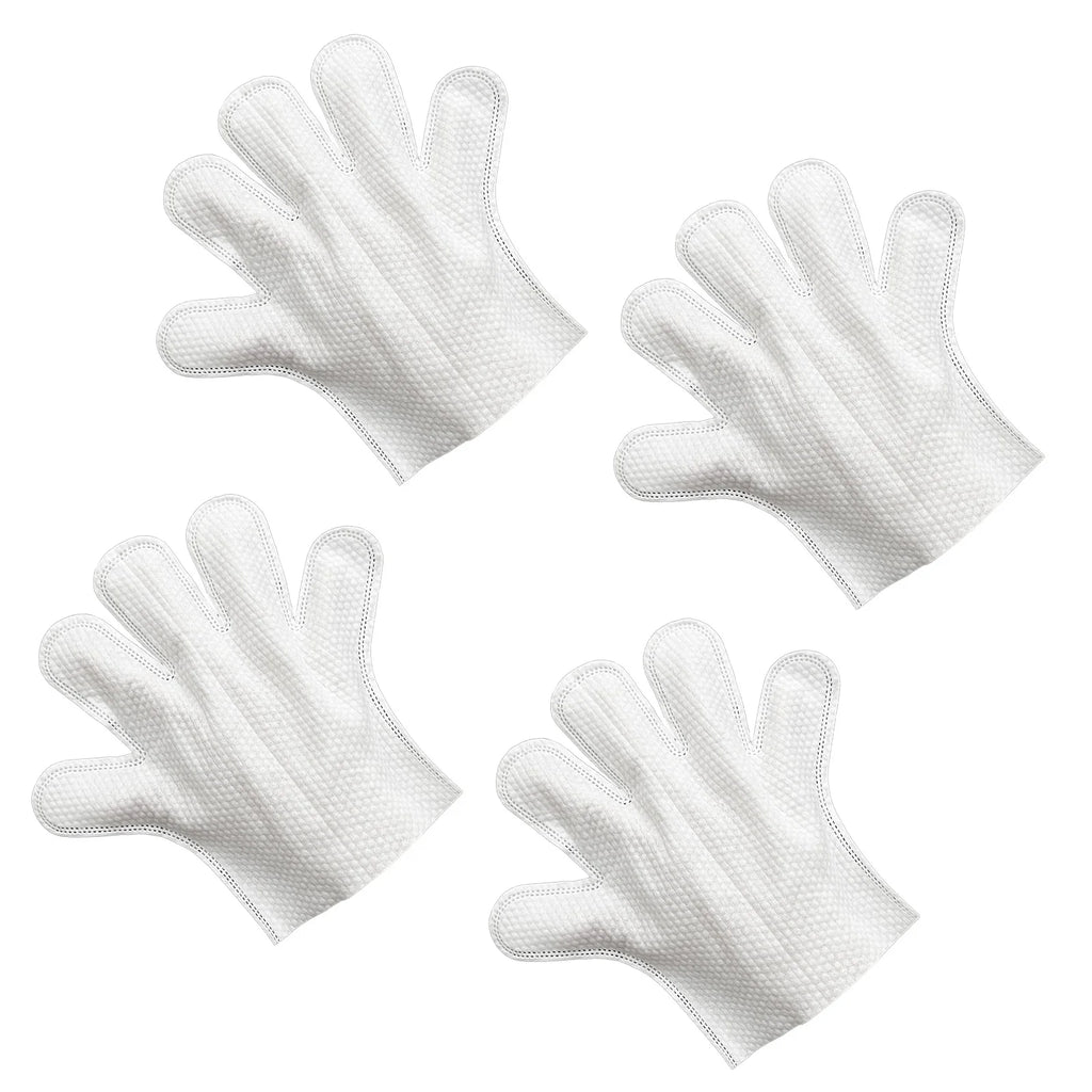 10Pcs Microfiber Dusting Gloves Disposable Cleaning Gloves Wet Dry Dual Use Duster Gloves for Home Furniture Cleaning Qme