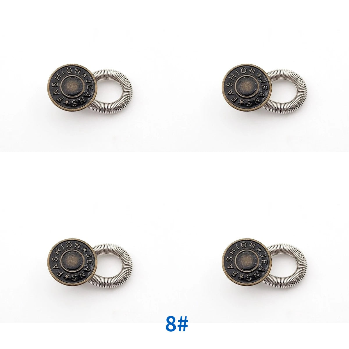 1/4/8pcs Detachable Jeans Waist Adjustment Buckle Metal Button Extender for DIY Pants Jeans Free Sewing Waist Extenders Buttons Qme 4pcs-08